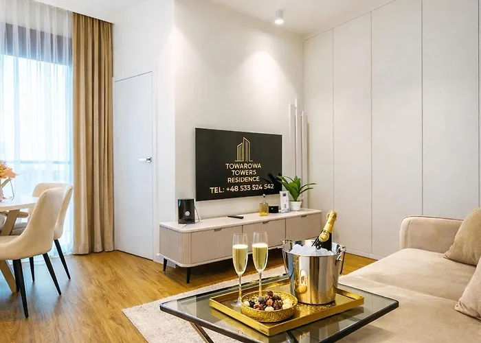 Apartment Towarowa Towers Residences Warsaw